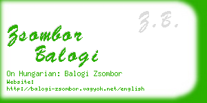 zsombor balogi business card